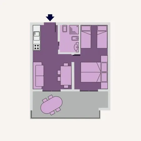 アパート Welcoming Flat With A Large Terrace-beahost ビビオーネ