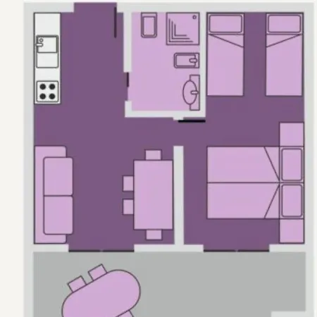 Апартаменти Welcoming Flat With A Large Terrace-beahost